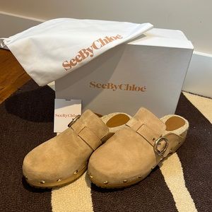 See by Chloe Viviane suede clogs